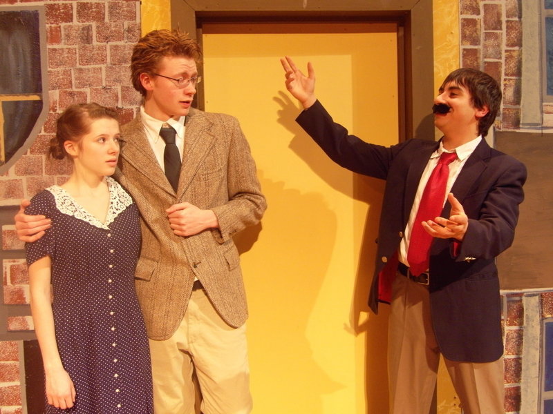 Portland High School stages Agatha Christie's "The Mousetrap" at 7 p.m. today and Friday in the school auditorium. Student Mikhaila Fogel directs the play. Admission is $5 for adults, $3 for students and seniors. Shown here are cast members Devon Miller, Simon Carroll and Jake Morrow-Spitzer.
