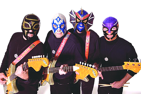 Los Straitjackets perform on Saturday at Stone Mountain Arts Center in Brownfield.