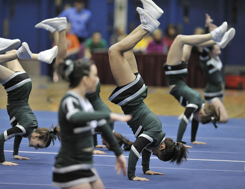 Bonny Eagle may not have won the Class A championship hands-down, but put on a routine that made the ride to the Bangor Auditorium well worth it.