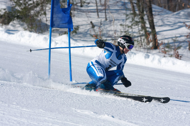 Christina DiPietro, a 15-year-old sophomore, is the best Alpine skier on a good Fryeburg Academy team despite dealing with an eye disease that limits her range of vision on the slopes. She’ll compete in the state championship meet Saturday in Presque Isle.