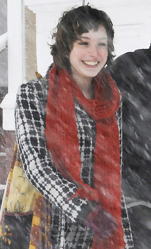 A Jan. 28, 2009, photo of Zoe Sarnacki during a snow storm in Portland. Chad Gurney was convicted today of killing her on May 25, 2009.