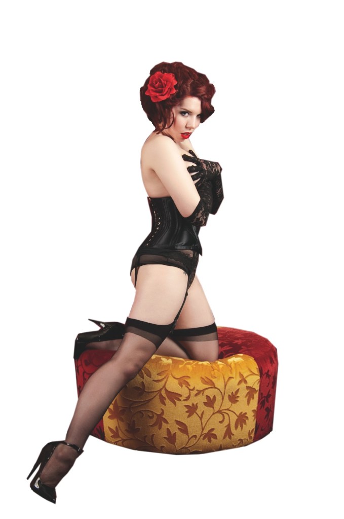 Ludella Hahn, a Portland burlesque dancer and pinup model.