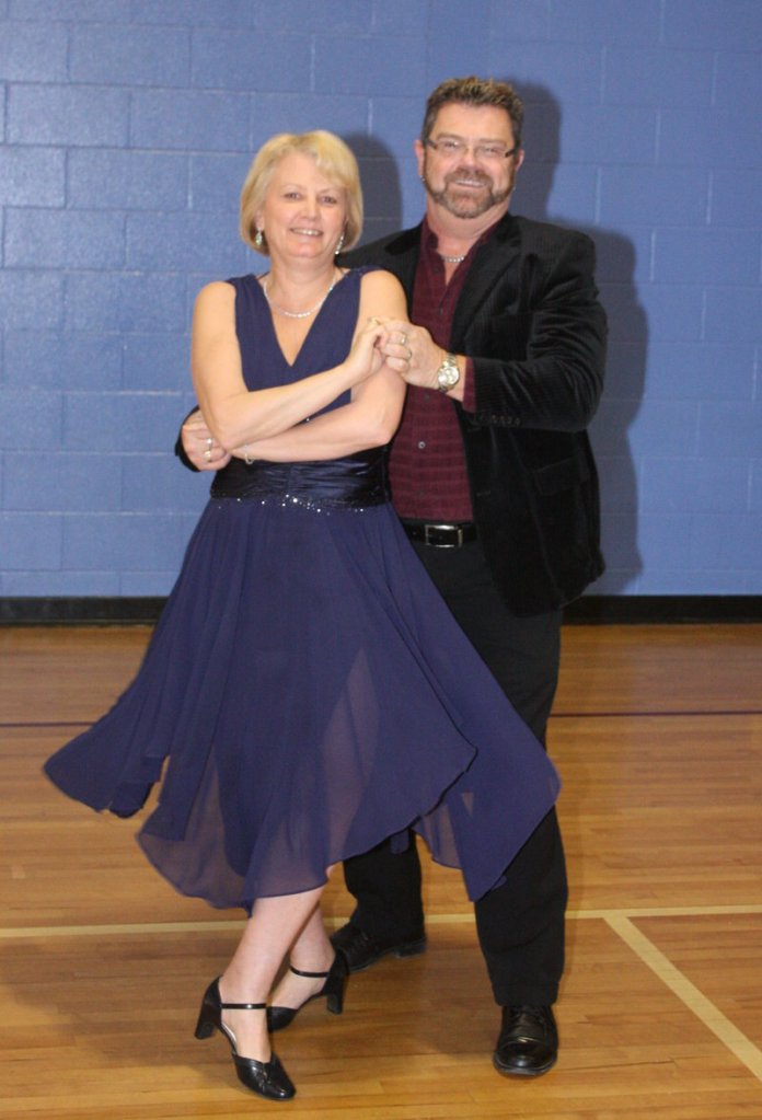Cindy Curtis, Windham Manchester School principal, and Steve Floyd, assistant director of special education, will join other Windham and Raymond school staff in a dance contest March 9.