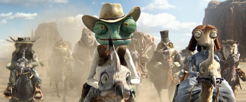 Johnny Depp is the voice of the title character in "Rango."