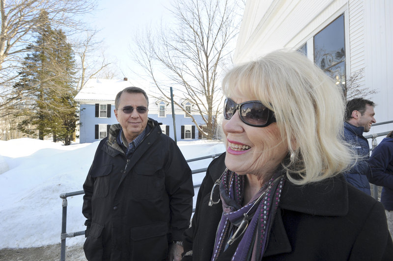 Gary and Maggie Burhite said Tuesday they voted against the bans on chain stores in Bridgton. “I’m afraid it’s going to discourage people from investing in Bridgton,” Maggie Burhite said.