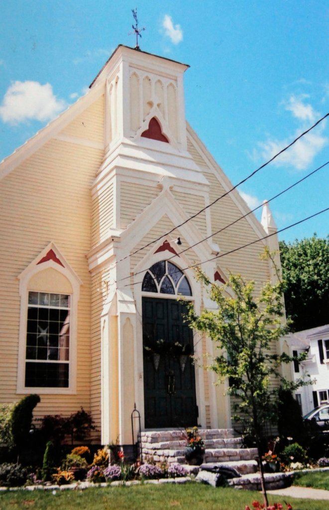 Doug and Denise Bean’s home on West Elm Street in Yarmouth is a converted church.
