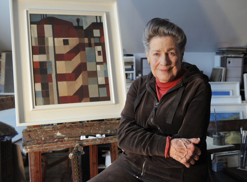 Jerry Day Mason in her Westport studio. “I’ve been through abstract and out the other end,” Mason says of the evolution of her style. “Now I paint what matters to me, which is what’s around me.”