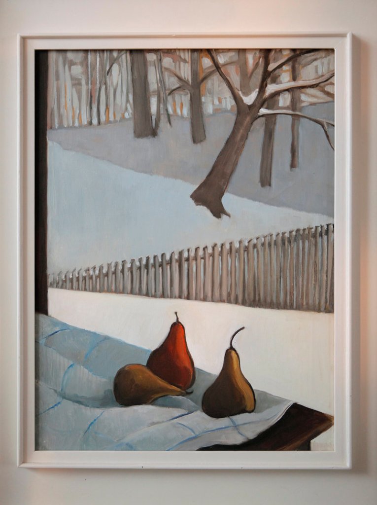 “Pears and Pickets,” by Jerry Day Mason.