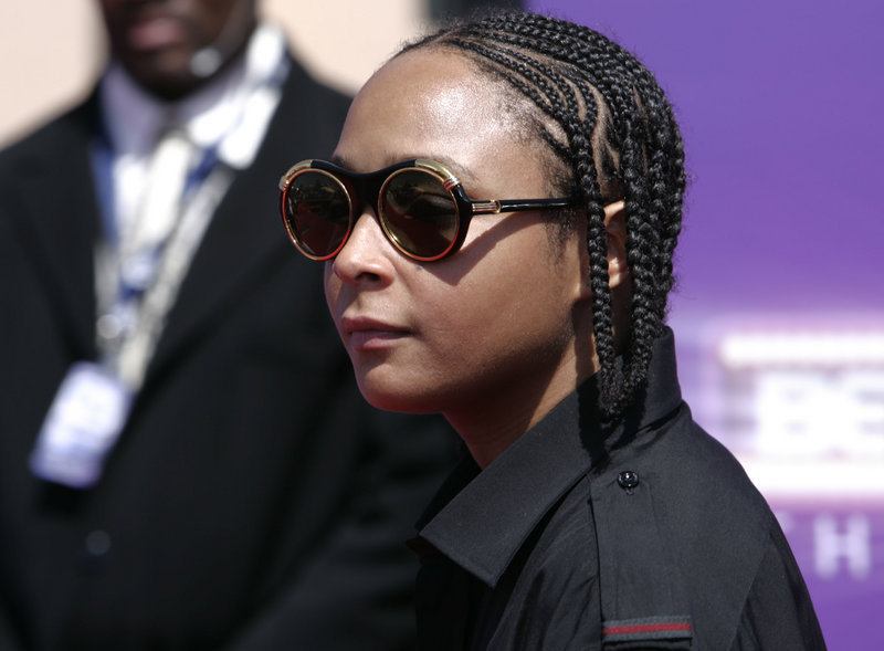 Felicia “Snoop” Pearson arrives at the 7th annual BET Awards in Los Angeles in 2007. Police in Baltimore say the actress, who appeared on the HBO series “The Wire,” was among those arrested in an early morning drug raid Thursday.
