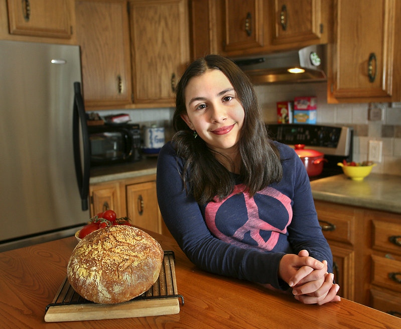 Ellie Sapat enjoys baking and helping her mother in the family garden.