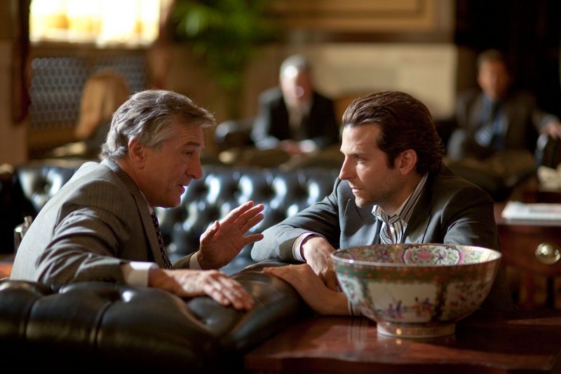 Bradley Cooper with Robert De Niro in "Limitless."
