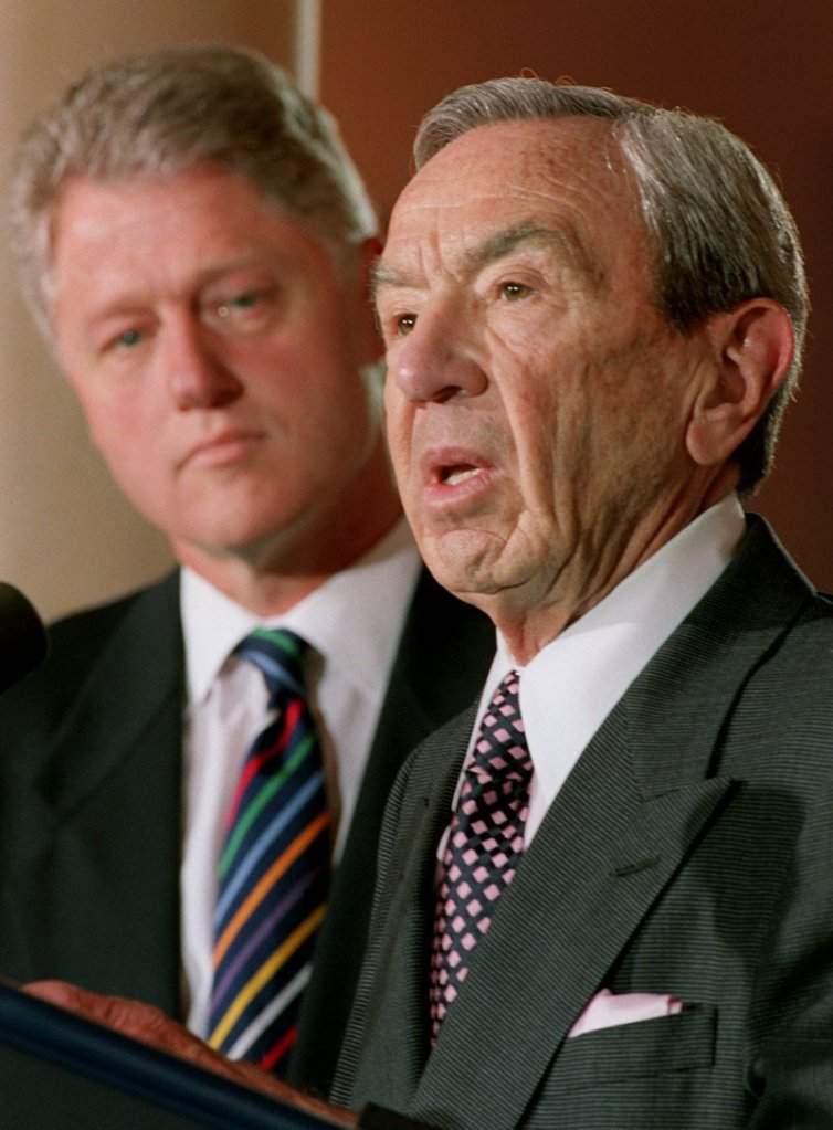 Warren Christopher, right, was secretary of state when Bill Clinton was president.
