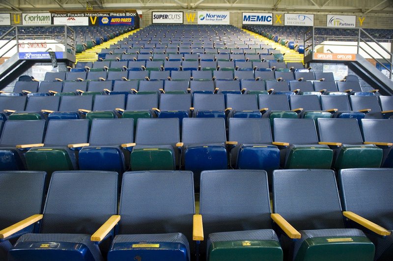 Proposed civic center renovations include replacing current furnishings with premium seating.
