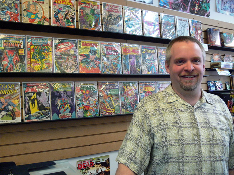 Casablanca Comics manager and Windham resident Matt Beckwith has greeted customers for two decades.