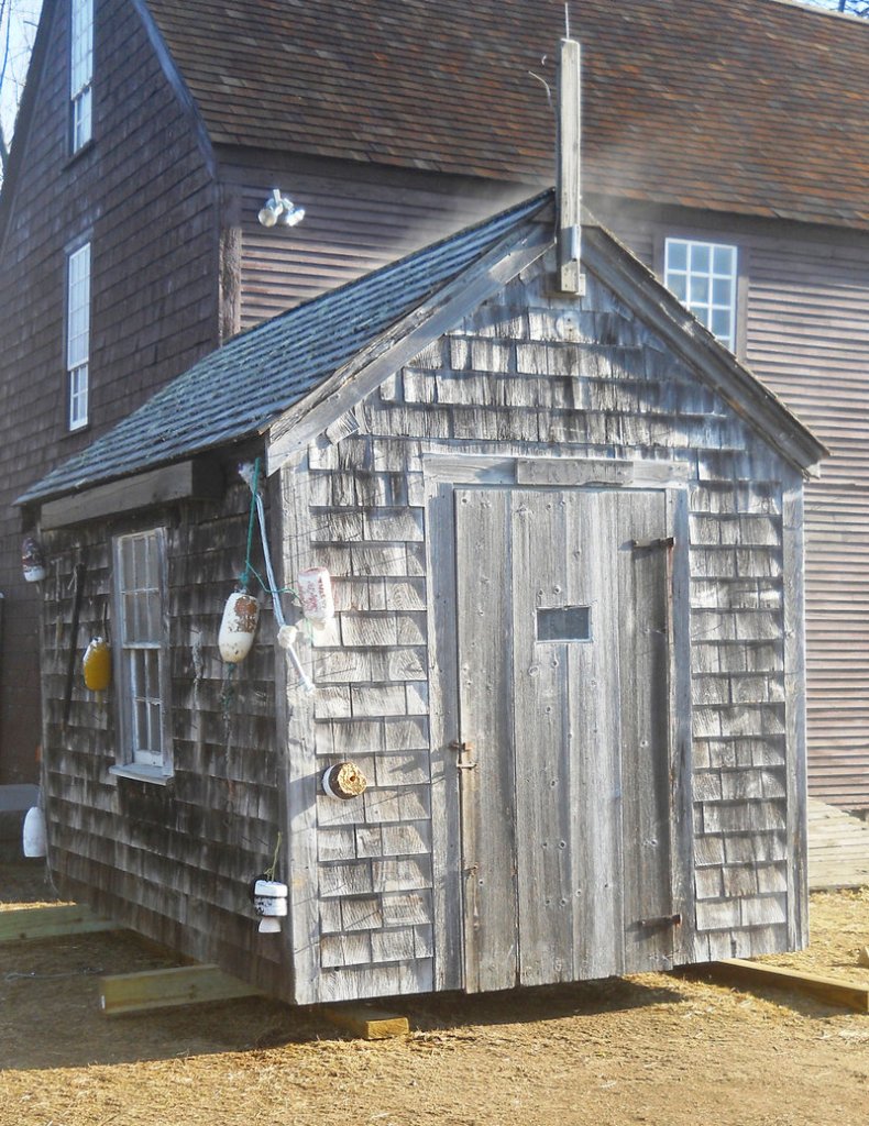 An iconic shack from the John Hancock Wharf will be auctioned to support the facility’s use as working waterfront. The Museums of Old York will take bids between now and April 8 and will sell the shack to the highest bidder.