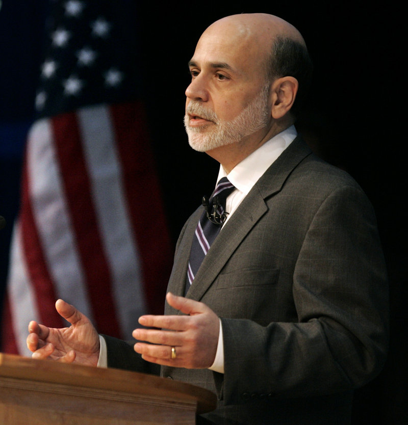 Federal Reserve Chairman Ben Bernanke addresses the Independent Community Bankers of America on Wednesday at the San Diego Convention Center.