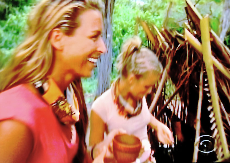 Ashley Underwood, left, appears on “Survivor: Redemption Island,” which was filmed in Nicaragua last fall. She is a school nurse from Benton.