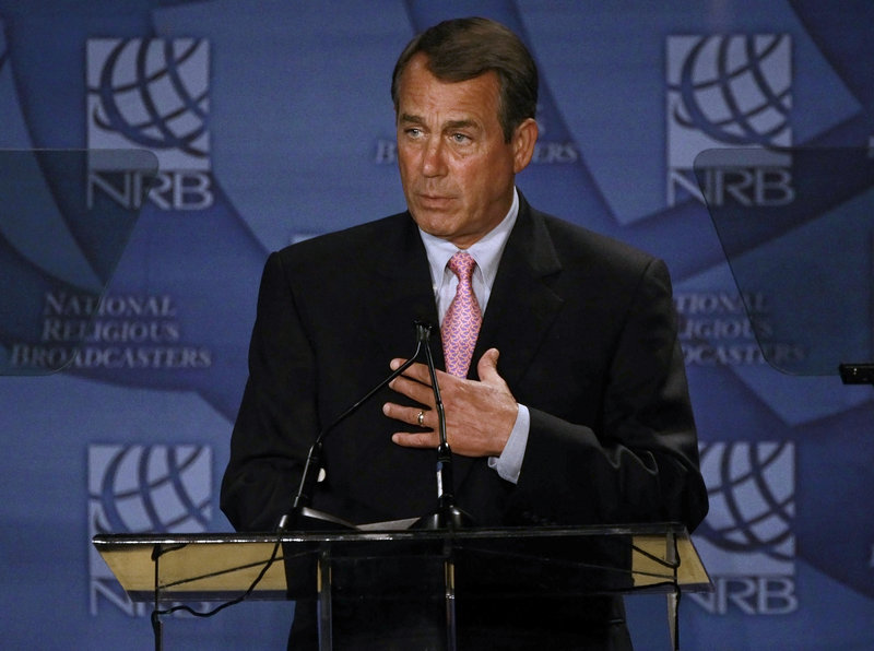 House Speaker John Boehner, R-Ohio, is facing a choice on spending that could define his leadership.