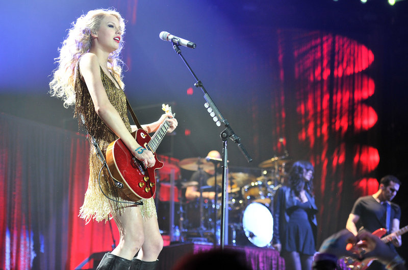 Taylor Swift performs at London’s O2 Arena on Wednesday, the last night of her European tour.