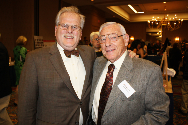 Spring Harbor Hospital CEO Dennis King and board member Dick Aronson, who owns Century Tire, at the Heroes with Heart awards dinner. The annual event honors Trauma Intervention Program volunteers and police, fire and medical professionals.