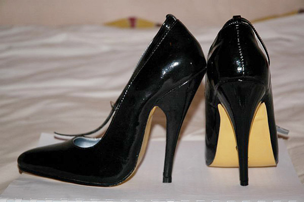 Race participants are required to compete wearing three-inch stiletto heels with no wedges.