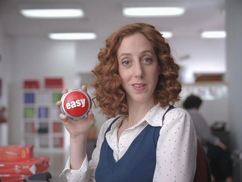 Alison Cimmet appeared last year in three national TV advertising campaigns, including for Staples.