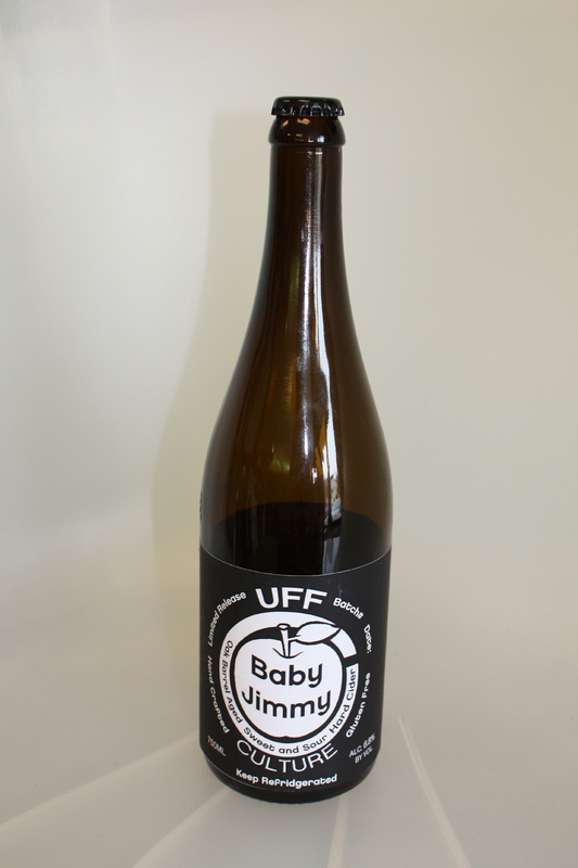 Look for 750-milliliter bottles of the Urban Farm Fermentory's Baby Jimmy hard cider in stores by the end of this month.