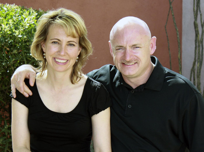 This undated photo provided by the office of Rep. Gabrielle Giffords, shows her with her husband, NASA astronaut Mark Kelly.