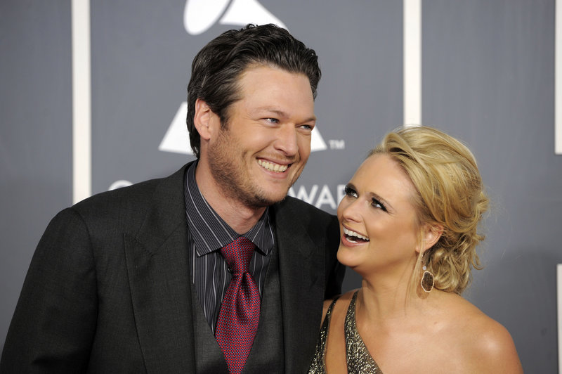 Blake Shelton and Miranda Lambert will figure prominently in tonight’s Country Music Awards – he as a host, she as a nominee for seven awards.