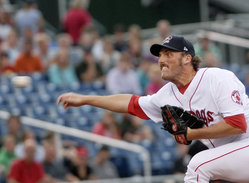 Blake Maxwell went 7-0 with a 2.61 ERA with the Sea Dogs last season. He got to pitch in five Red Sox spring training games.