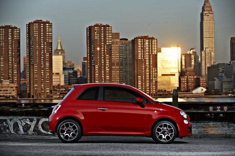 The Fiat 500 is designed to compete against the Mini, and should handle the job well. It is cute, fuel efficient, peppy and attracts a lot of attention on the road.