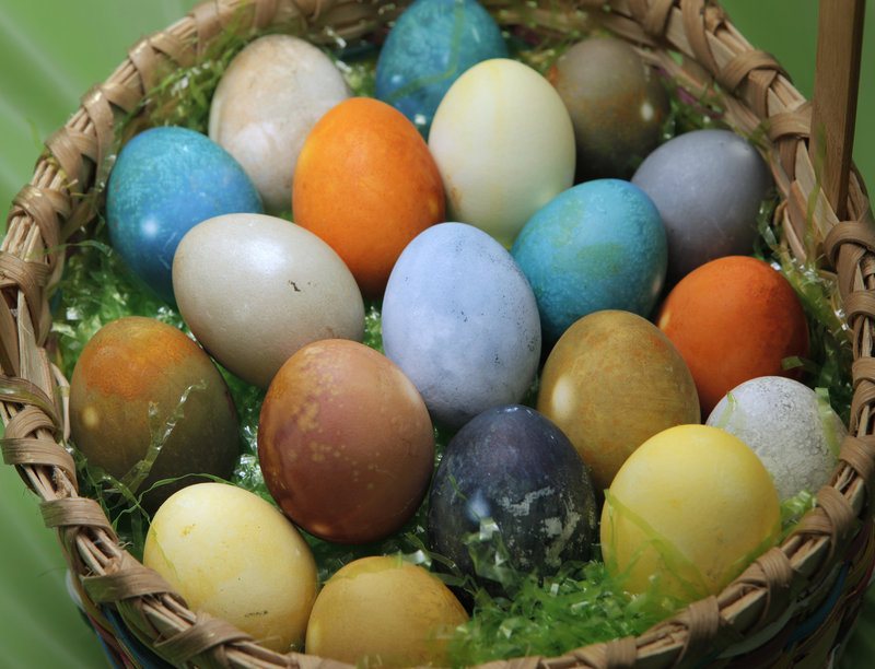 Natural egg dyes can be derived from fruits and vegetables and produce some colors even a bunny could love.
