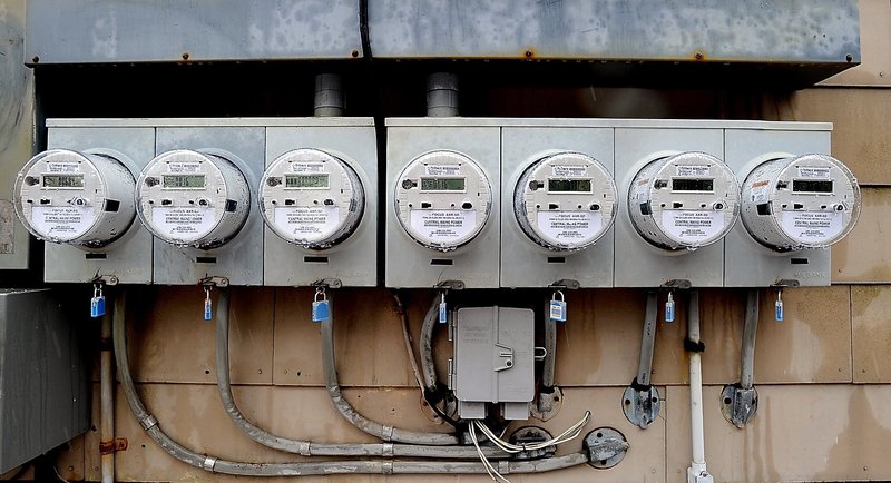 CMP intends to replace 600,000 mechanical meters like these with wireless digital meters in a $200 million project.