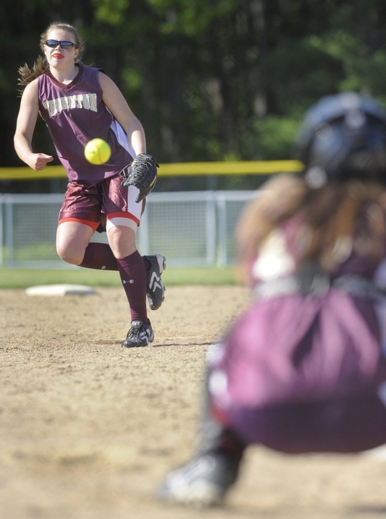 Julia Geaumont is a key contributor to Thornton Academy s offense but also is a dominating pitcher. She struck out 116 batters in 103 innings last season while hitting .571 with three home runs and 31 RBI.