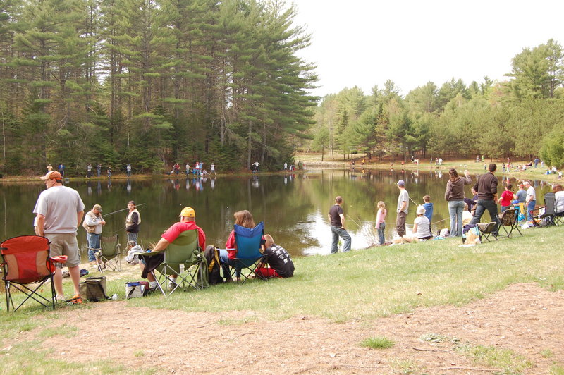 Young anglers fish during the 2010 Beaver Park Fishing Derby in Lisbon. This year’s derby will be held from 8:30 to 11 a.m. May 1. Participants must be 15 or younger and parents must accompany children. Parents who will be helping small children fish need a fishing license. Prizes will be awarded at the free event. For more information, call Verla Brooks at 353-9075.