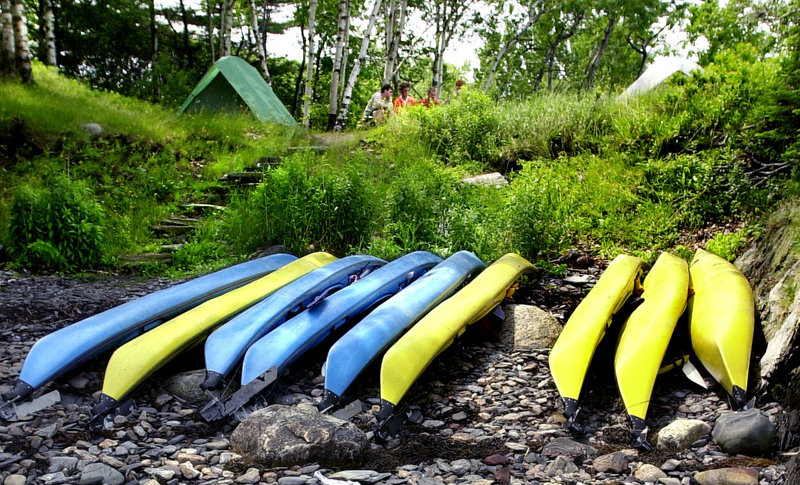 Kayaks, seen here on Jewell Island in Casco Bay, are a familiar sight on the Maine Island Trail. Fully one-half of the trail's users are paddlers, the second biggest source of revenue, behind sailors. A study found that the trail generates $1.75 million in annual spending, including $553,000 annually from travelers who otherwise wouldn't have spent money in Maine.