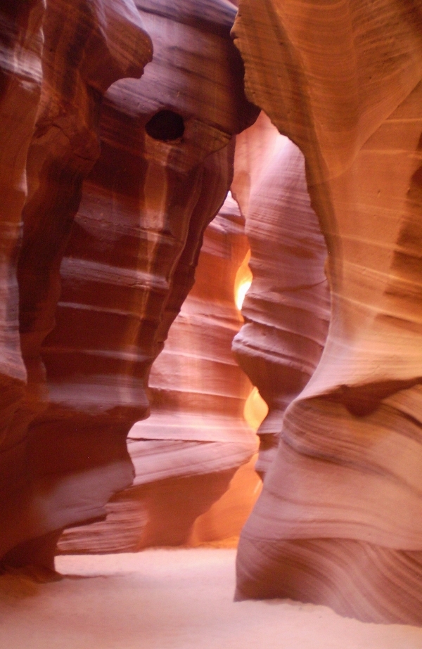 "Antelope Canyon" by Peter Lehman of Thomaston, the third-place winner in the color category.