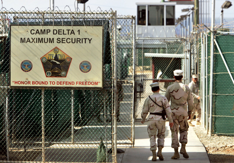 U.S. military guards are seen at the Guantanamo Bay U.S. Naval Base in Cuba. A McClatchy Newspaper analysis of documents made public by the WikiLeaks website found many concerns about “facts” provided by detainees.