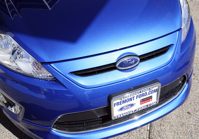 A 2011 Ford Fiesta vehicle is shown at a Ford dealership in Newark, Calif. "With gasoline prices eclipsing $3.90 a gallon, consumers are placing an even higher priority on fuel efficiency in every size and kind of vehicle," says Ken Czubay, a Ford executive.
