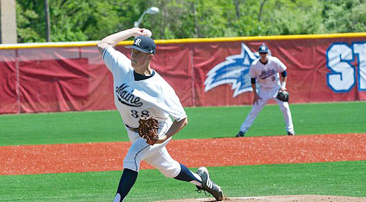 Keith Bilodeau picks up his 10th win of the season leading the University of Maine baseball team to a 4-3 victory over Binghamton in the first round of the 2011 America East Tournament last Wednesday afternoon. He allowed just seven hits, retired 16 straight batters at one point and sent down all nine lead-off hitters.