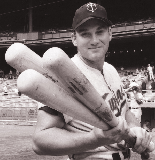In this 1964 file photo, Minnesota Twins slugger Harmon Killebrew poses for a portrait before a baseball game against the New York Yankees in New York.