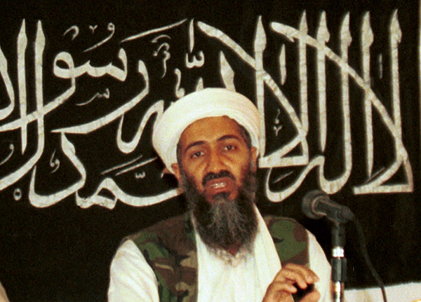A 1998 photo of Osama bin Laden.