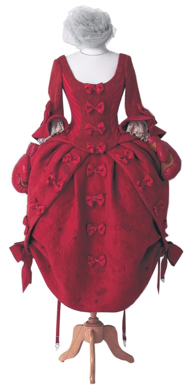 Hand-felted dresses by artist Angelika Werth are included in the “Refashioned” show, which opens Saturday at the Portland Museum of Art.
