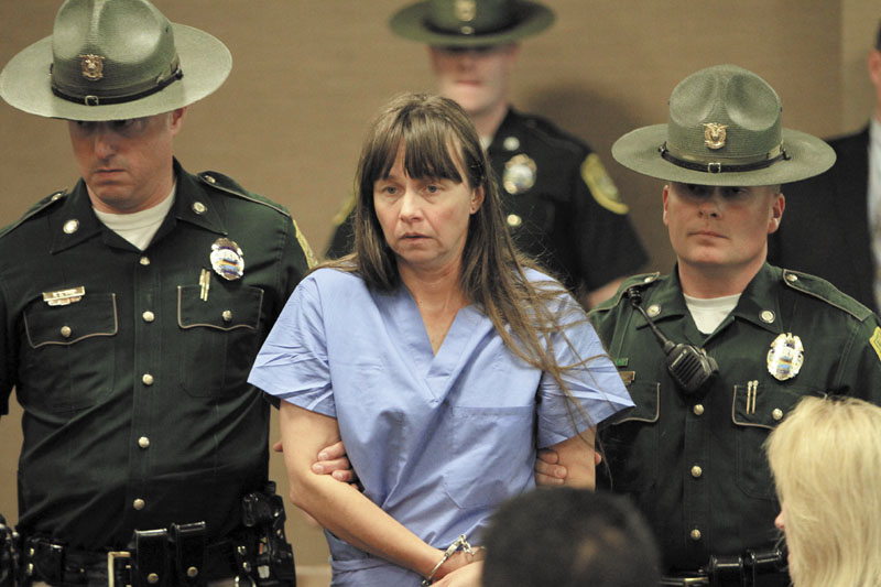 Julianne McCrery, 42, of Irving, Texas, arrives in District Court in Portsmouth, N.H., on Thursday.