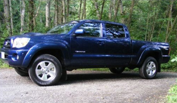 State Police are searching for a blue Toyota Tacoma like this one, except that it has cap over the bed.