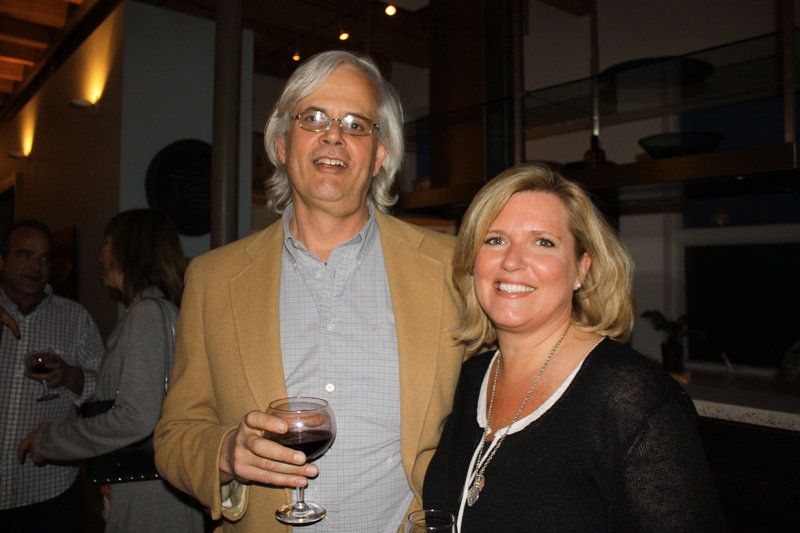 St. Lawrence board member Bill Umbel, who owns Empire Dine and Dance, and Jeanne Hulit of Falmouth.
