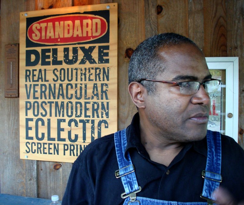 Letterpress printmaker Amos Paul Kennedy Jr. visits the Tides Institute and Museum of Art.