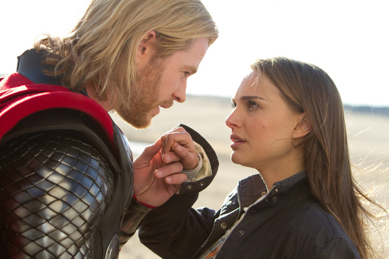 Chris Hemsworth and Natalie Portman bring romantic interest to the new comic-book adventure, "Thor."