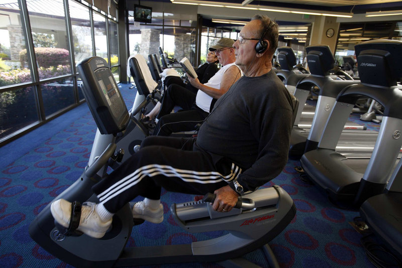 Fred Bandarrae works out in Lincoln Hills, Calif. The Sun City retirement community offers a fitness center, swimming pool and an array of courses.
