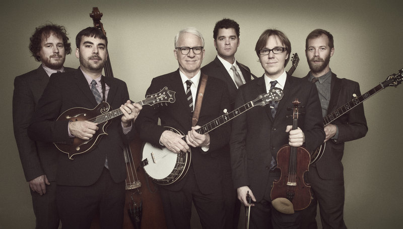 Perhaps best known as a comic, actor and writer, Steve Martin is also a Grammy-winning bluegrass banjo player. He’s pictured above with The Steep Canyon Rangers.
